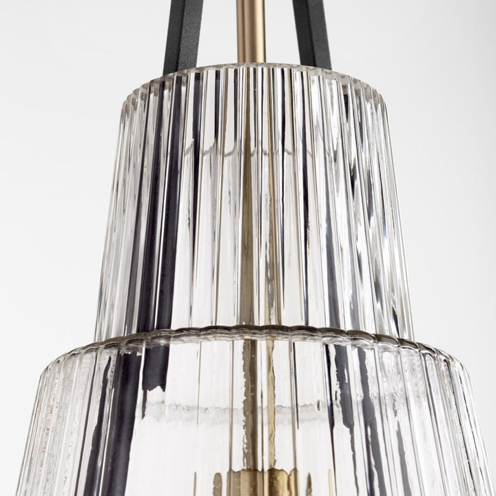 Cyan Design  10970 Pendant Light - Noir / Aged Brass