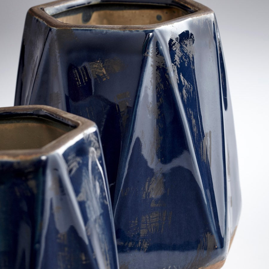 Cyan 11049 Vases & Planters - Blue