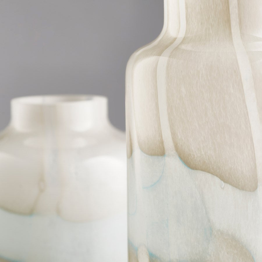 Cyan 11078 Vases & Planters - Tan And Aqua