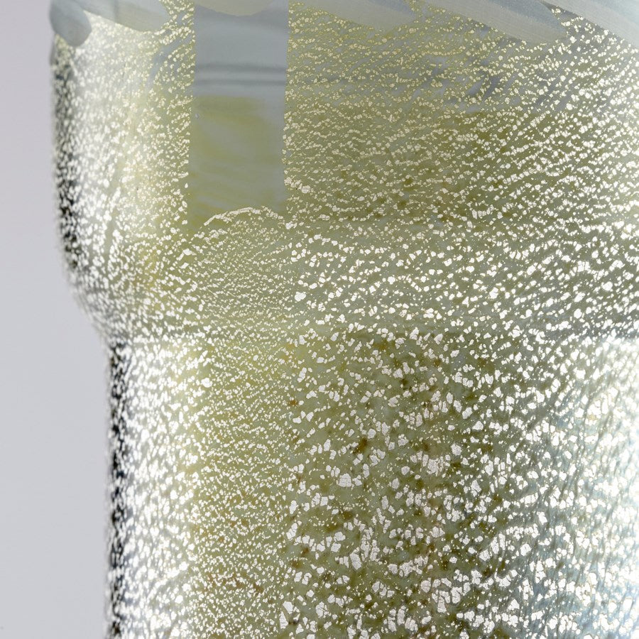 Cyan 11097 Vases & Planters - Clear And Guilded Silver