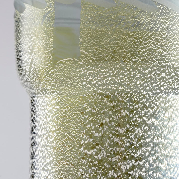 Cyan 11097 Vases & Planters - Clear And Guilded Silver