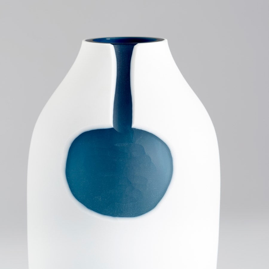 Cyan 11109 Vases & Planters - Blue And White