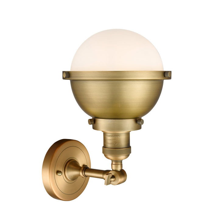 Innovations Franklin Restoration 203-BB-HFS-61-BB-LED Wall Sconce Light - Brushed Brass