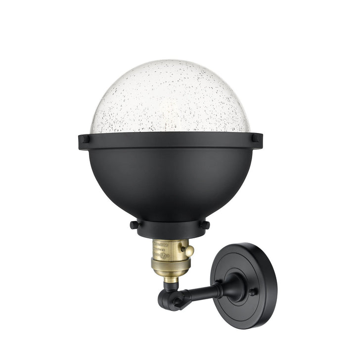 Innovations Franklin Restoration 203SW-BAB-HFS-84-BK Wall Sconce Light - Black Antique Brass