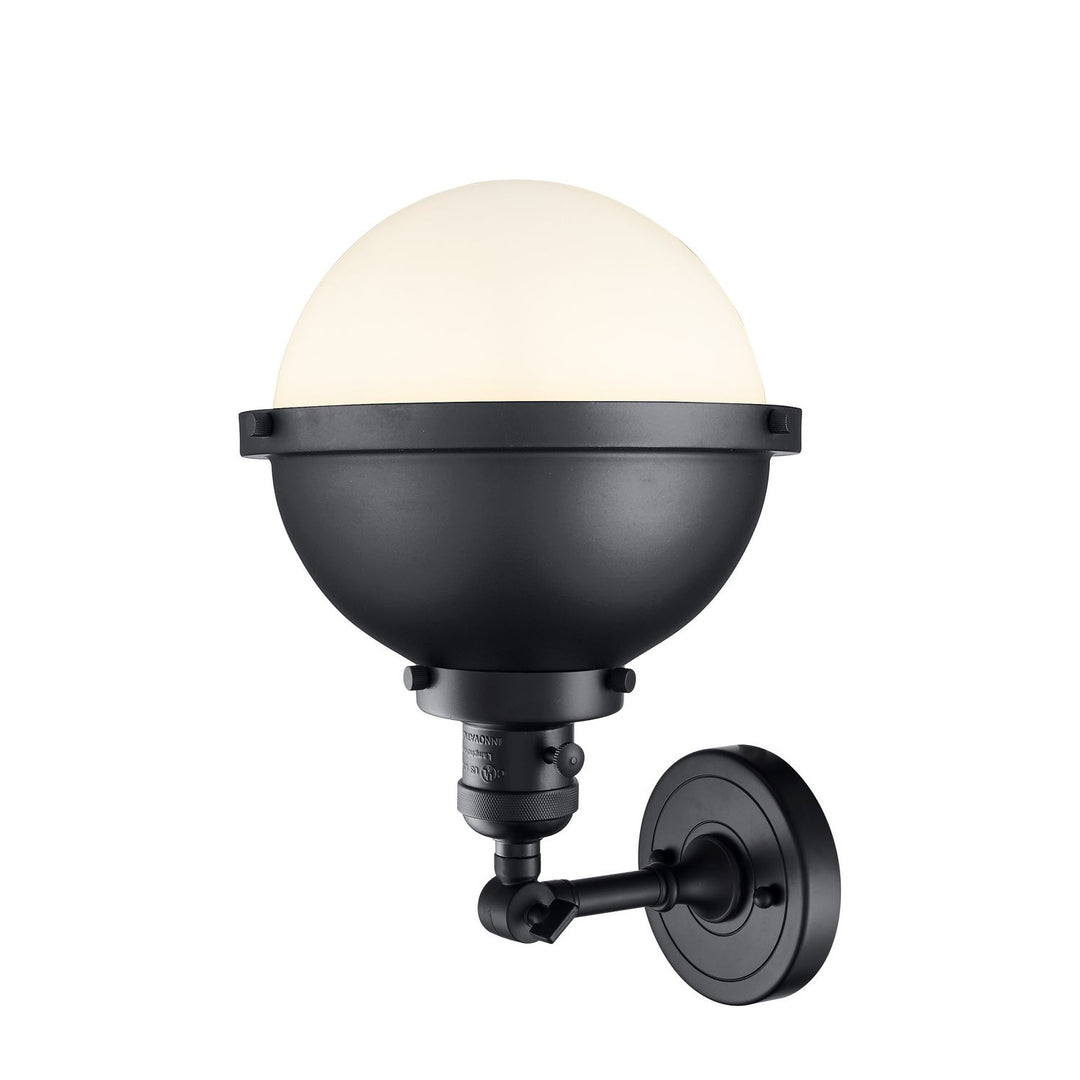 Innovations Franklin Restoration 203SW-BK-HFS-81-BK Wall Sconce Light - Matte Black