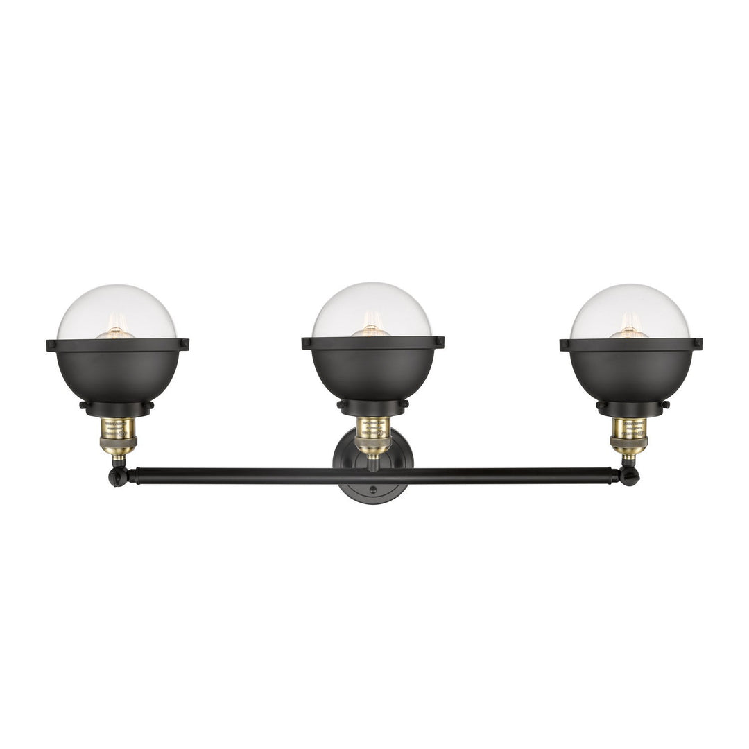 Innovations Franklin Restoration 205-BAB-HFS-62-BK Bath Vanity Light 34 in. wide - Black Antique Brass
