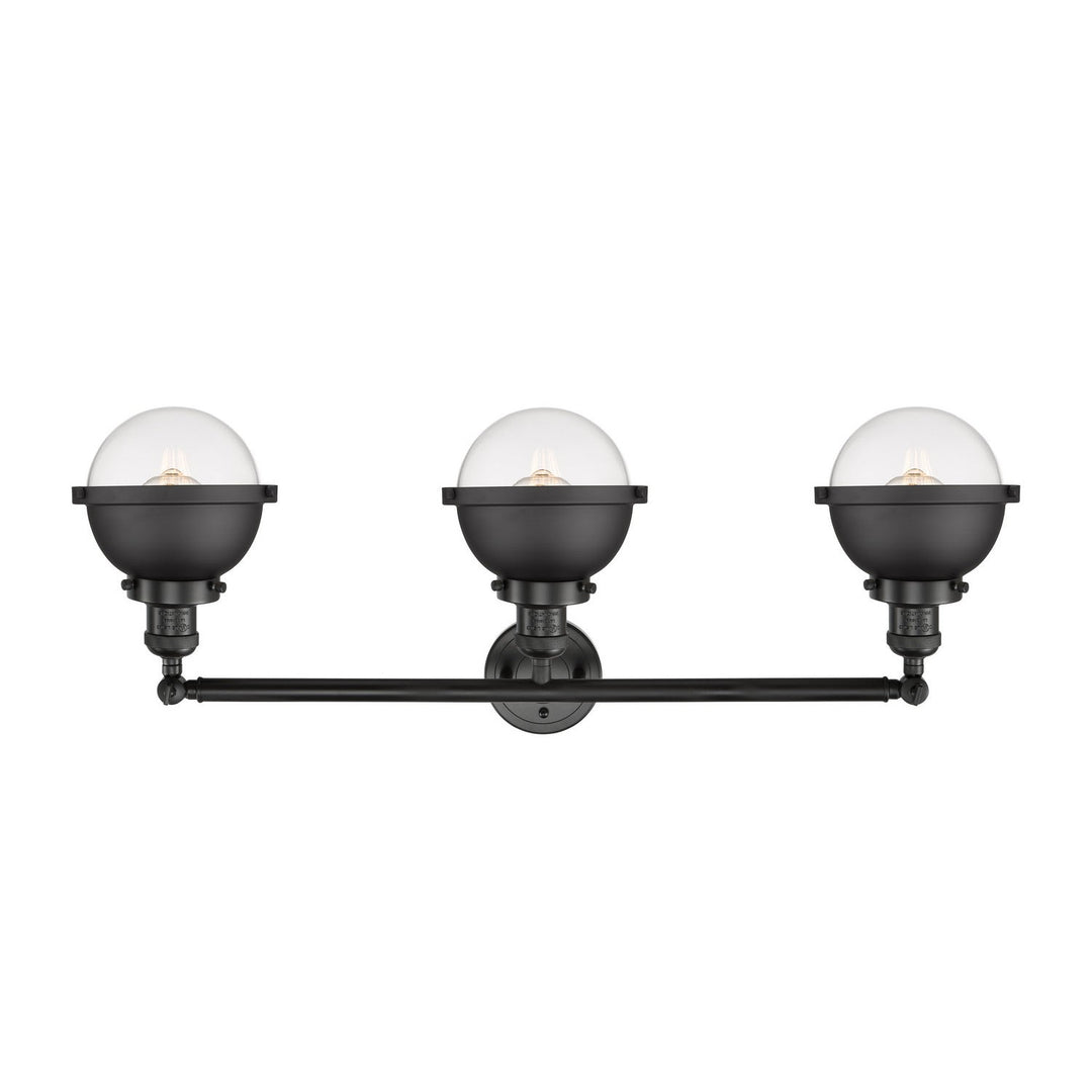 Innovations Franklin Restoration 205-BK-HFS-62-BK-LED Bath Vanity Light 34 in. wide - Matte Black