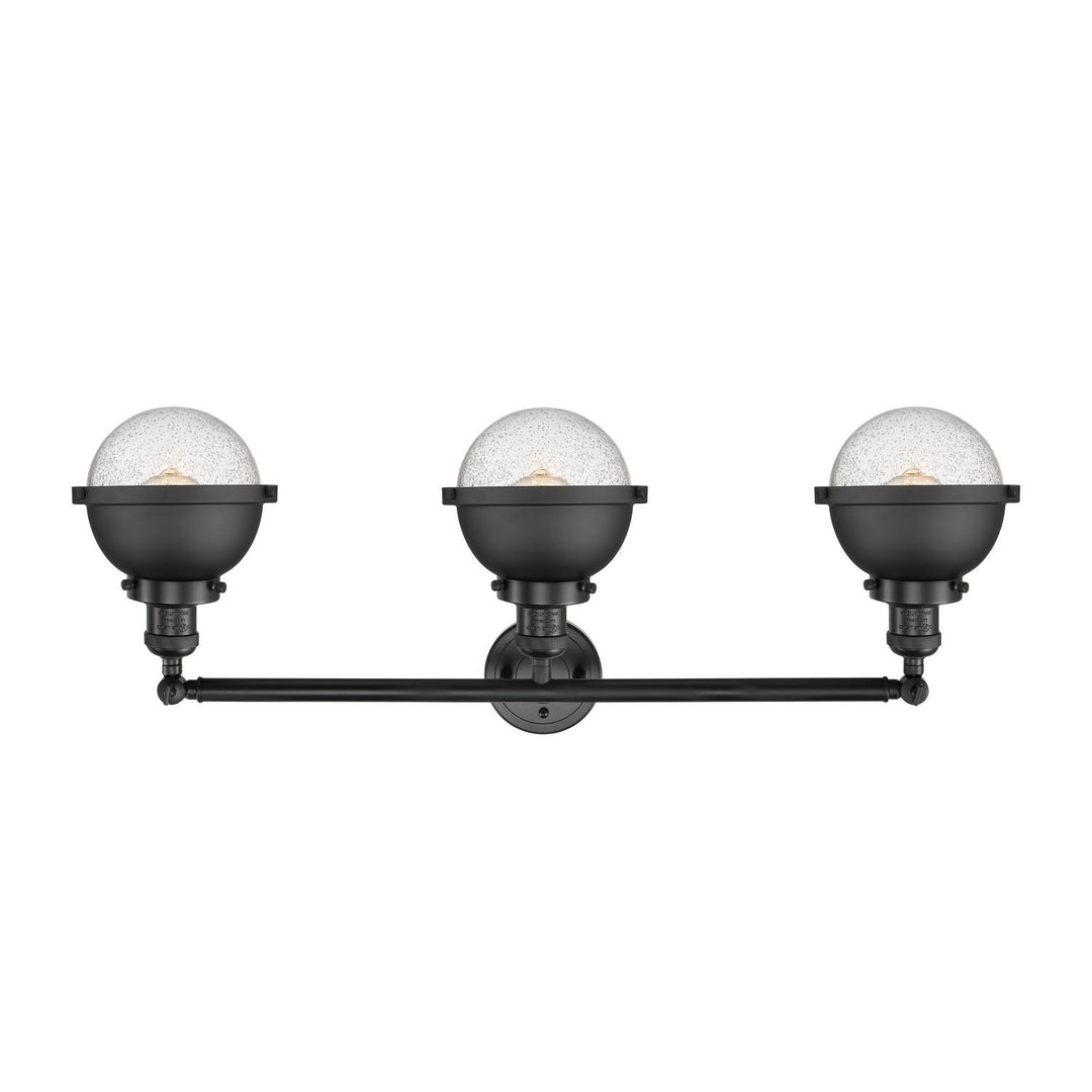 Innovations Franklin Restoration 205-BK-HFS-64-BK Bath Vanity Light 34 in. wide - Matte Black