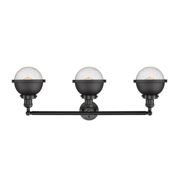 Innovations Franklin Restoration 205-BK-HFS-64-BK Bath Vanity Light 34 in. wide - Matte Black