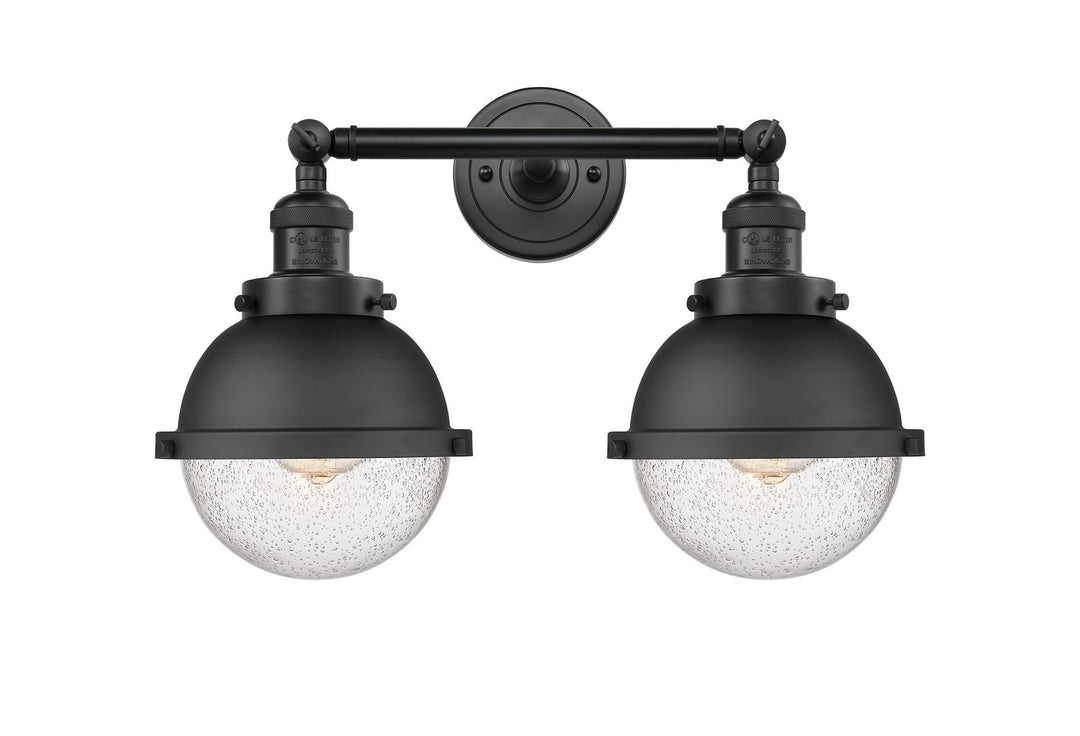 Innovations Franklin Restoration 208-BK-HFS-64-BK Bath Vanity Light 18 in. wide - Matte Black