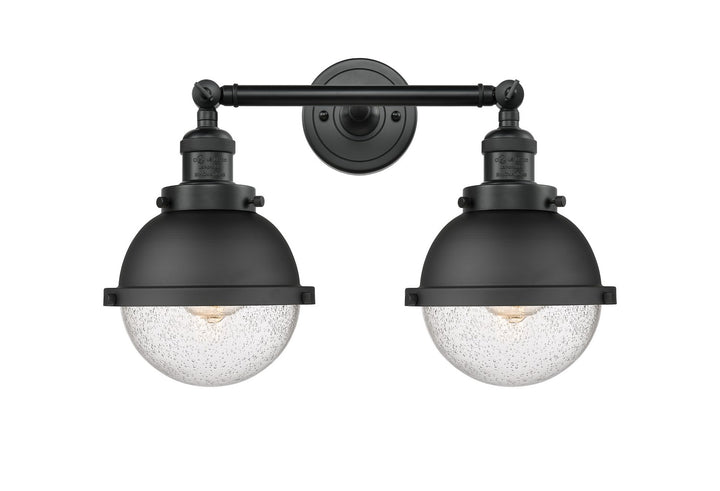 Innovations Franklin Restoration 208-BK-HFS-64-BK Bath Vanity Light 18 in. wide - Matte Black