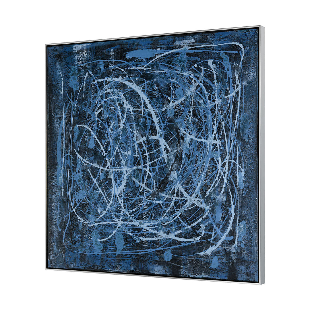Elk Lighting S0016-8128  Blue Rhythm Mirror Blue