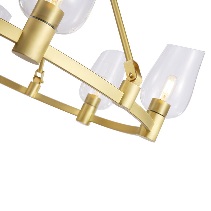 Kanova & Co. Calabria KCH0103R-6NB Chandelier Light - Louise Brass