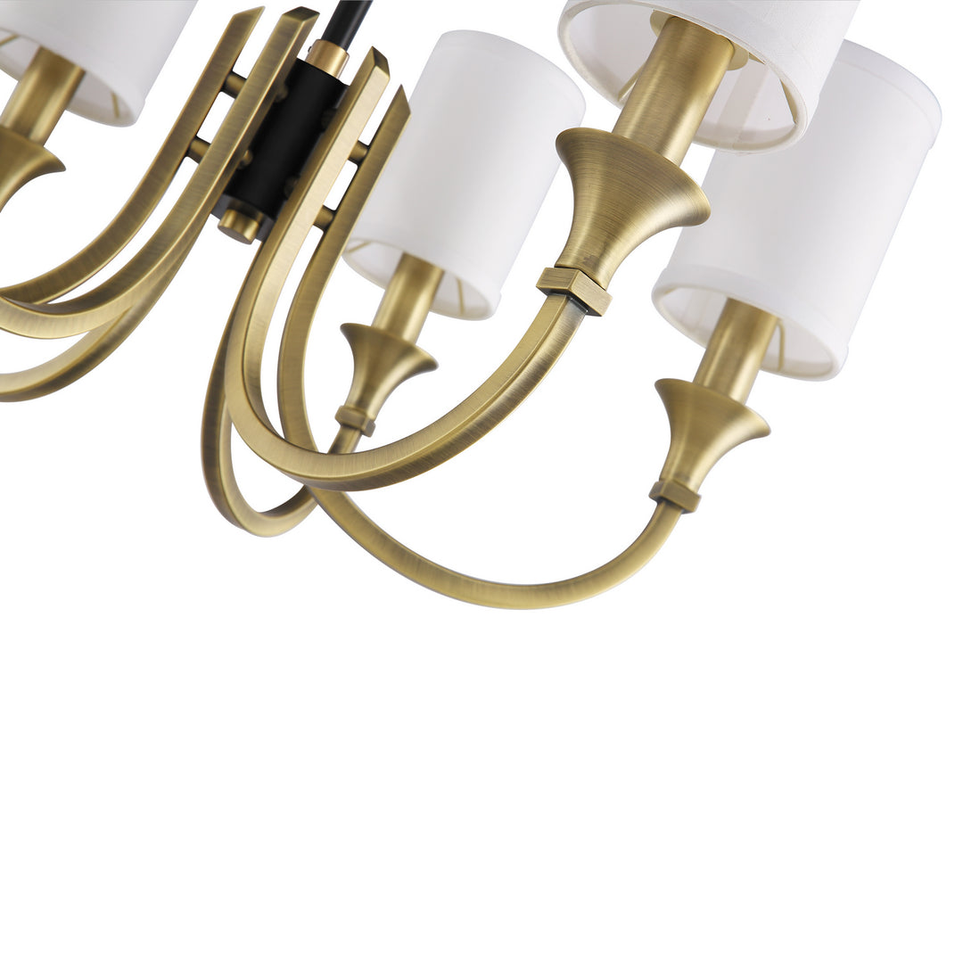 Kanova & Co. Pacentro KCH0112-6AB Chandelier Light - Francesco Brass