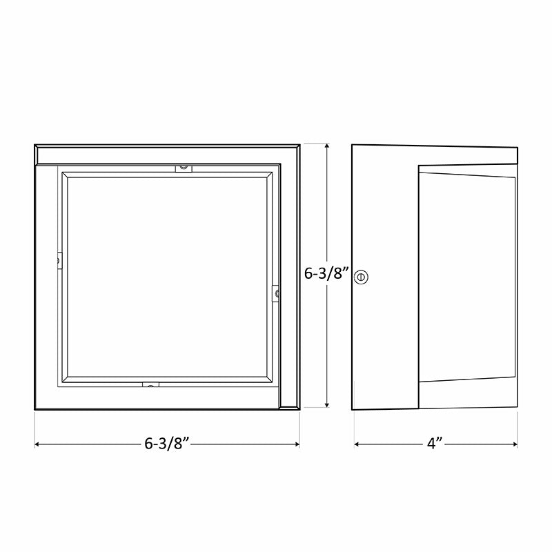 Westgate Lighting LRS-H-MCT-C90-WH  Outdoor Double Lens Outdoor White