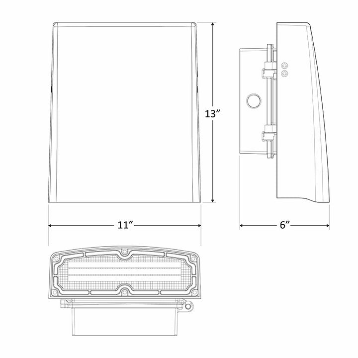 Westgate Lighting LWAX-MD-20-50W-MCTP  Wall Pack Outdoor Bronze / Dark
