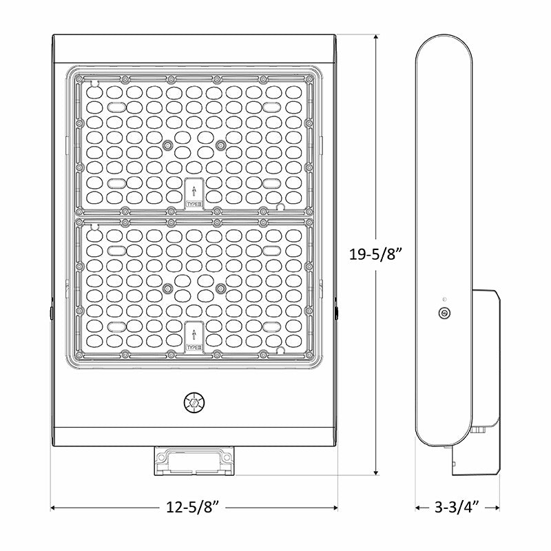 Westgate Lighting LFX-XL-150-300W-50K  Flood/Area Ligh Outdoor Bronze / Dark