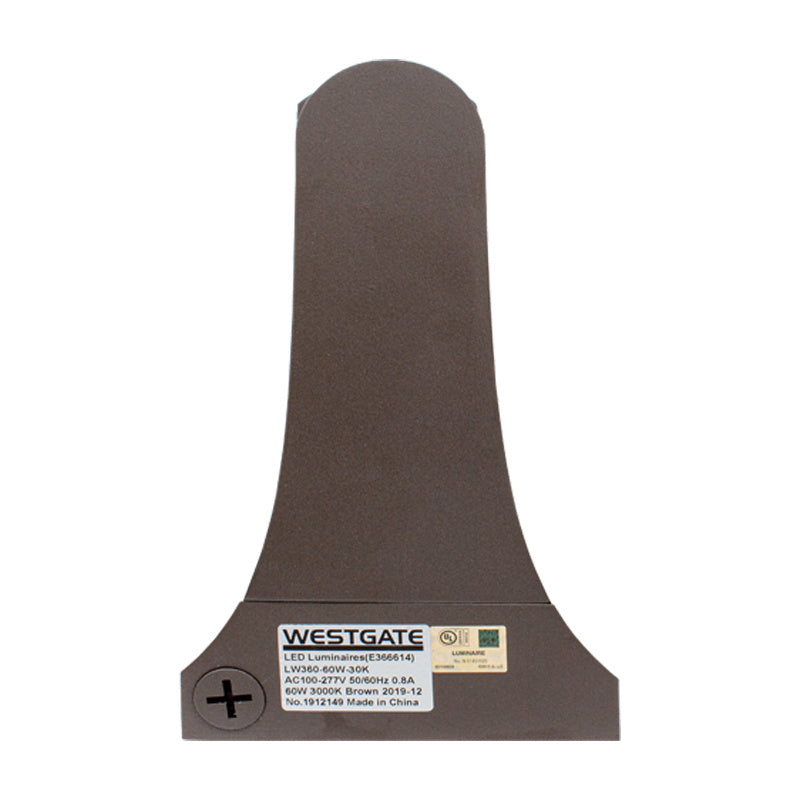 Westgate Lighting LW360-60W-40K  Led Rotatable Wall Packs Outdoor Bronze / Dark