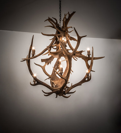 Meyda Tiffany Antlers 212275 Chandelier Light - Antique Copper