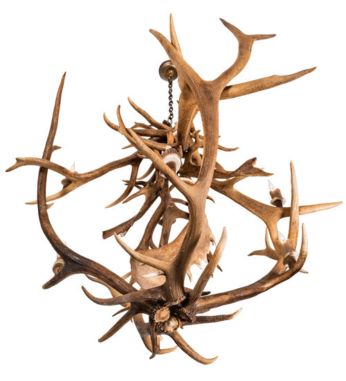 Meyda Tiffany Antlers 212275 Chandelier Light - Antique Copper