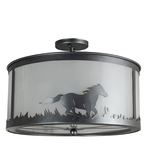 Meyda Tiffany Running Horses 236857 Ceiling Light