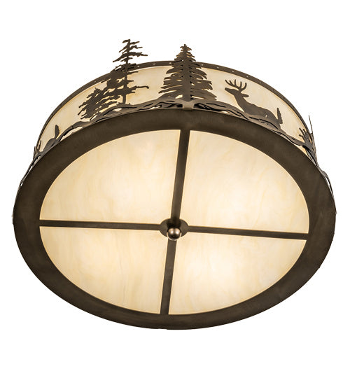 Meyda Tiffany Deer At Dusk 239334 Ceiling Light - Antique Copper