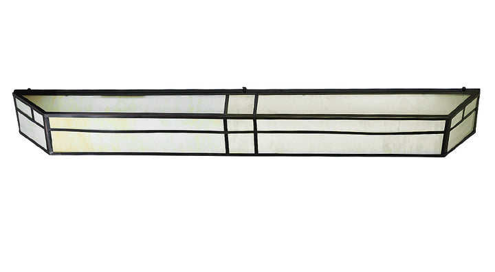 Meyda Tiffany Double Bar Mission 242167 Bath Vanity Light 50 in. wide - Craftsman Brown