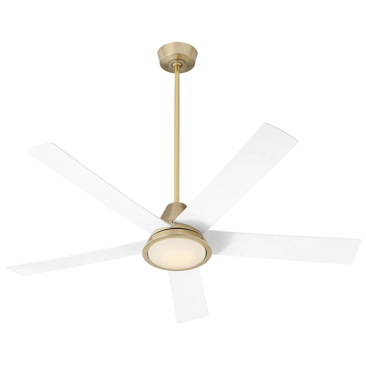 Oxygen 3-115-640 Temple 56 in. Ceiling Fan Aged Brass