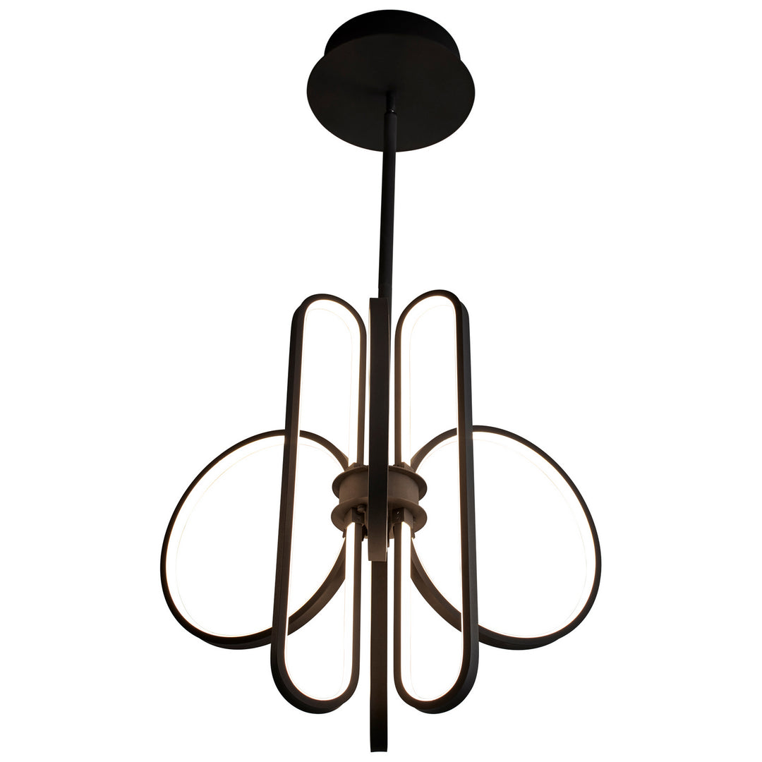 Oxygen Lupe 3-25-15 Chandelier Light - Black