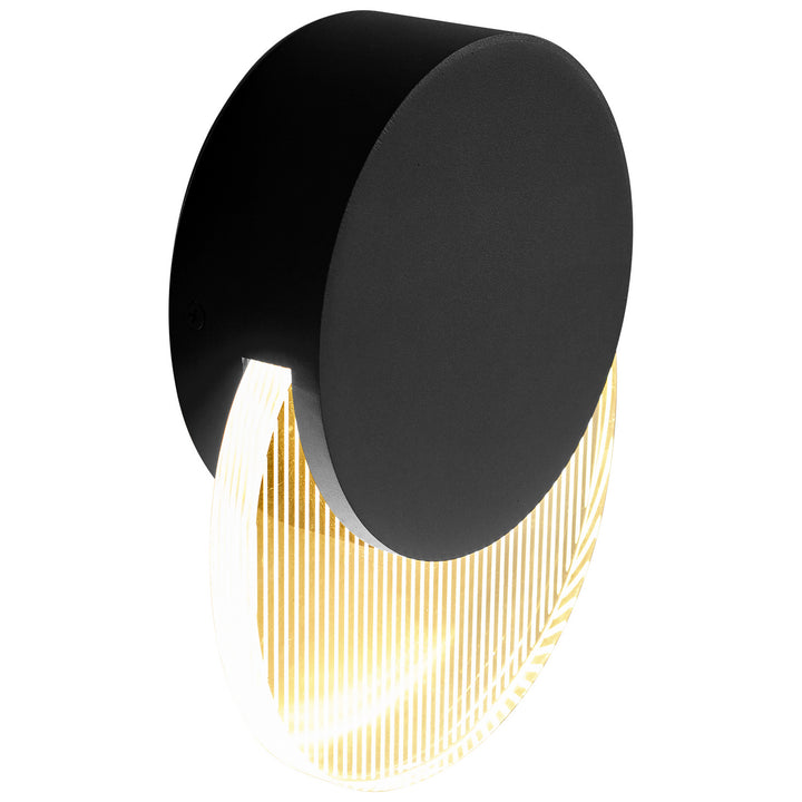 Oxygen 3-754-15 Pavo LED Outdoor Wall Sconce Light Black