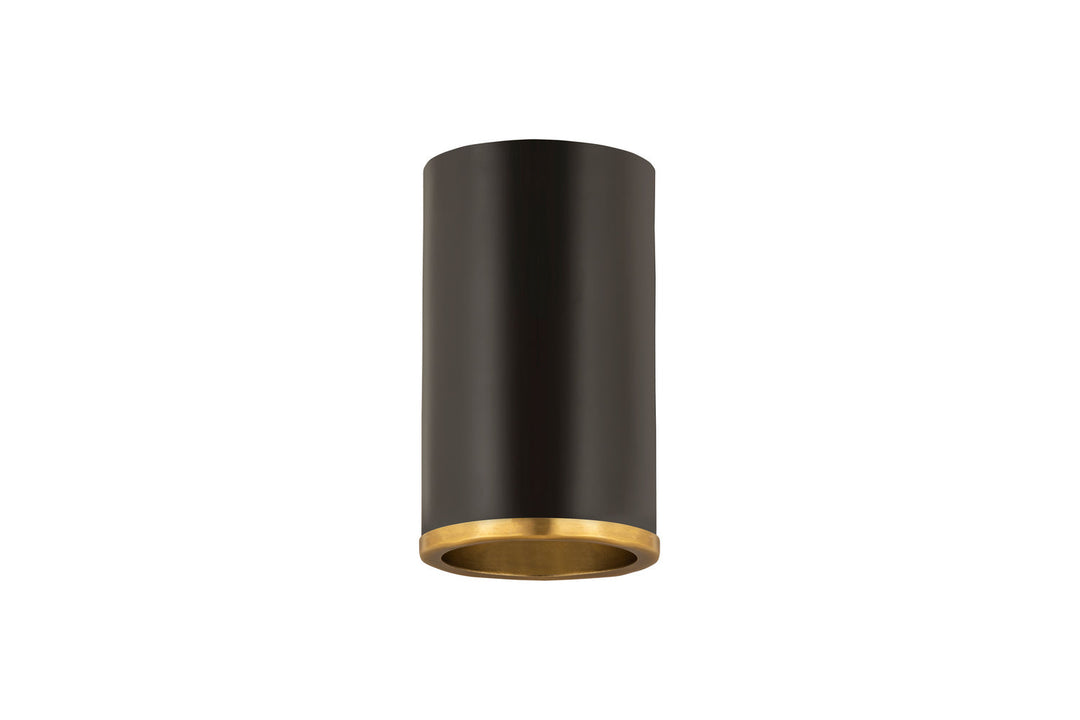 Z-Lite Arlo 2303F1-MB-RB Ceiling Light - Matte Black / Rubbed Brass