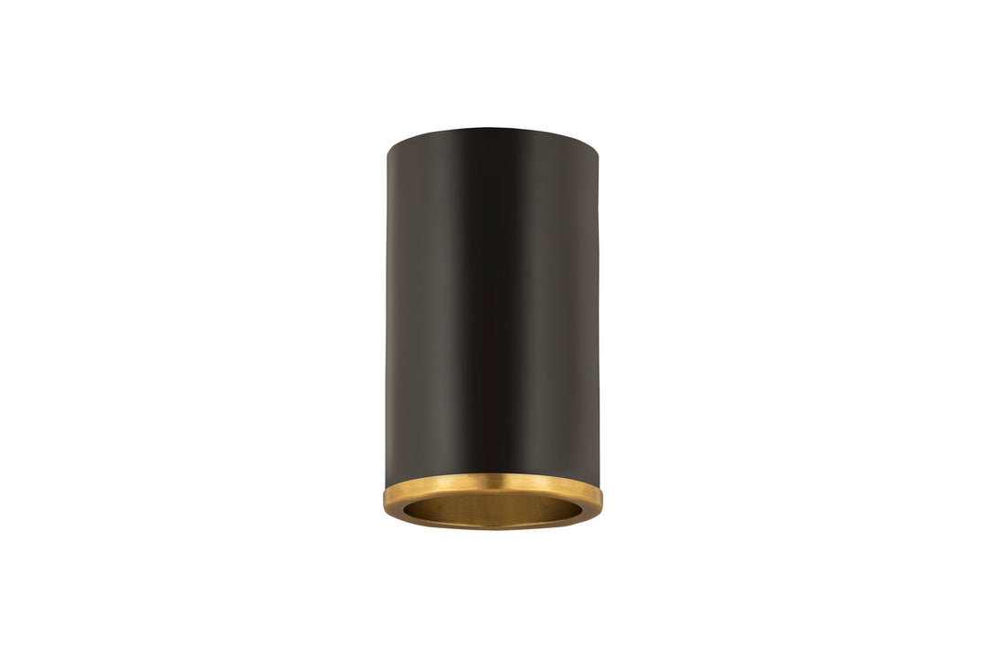 Z-Lite Arlo 2303F1-MB-RB Ceiling Light - Matte Black / Rubbed Brass