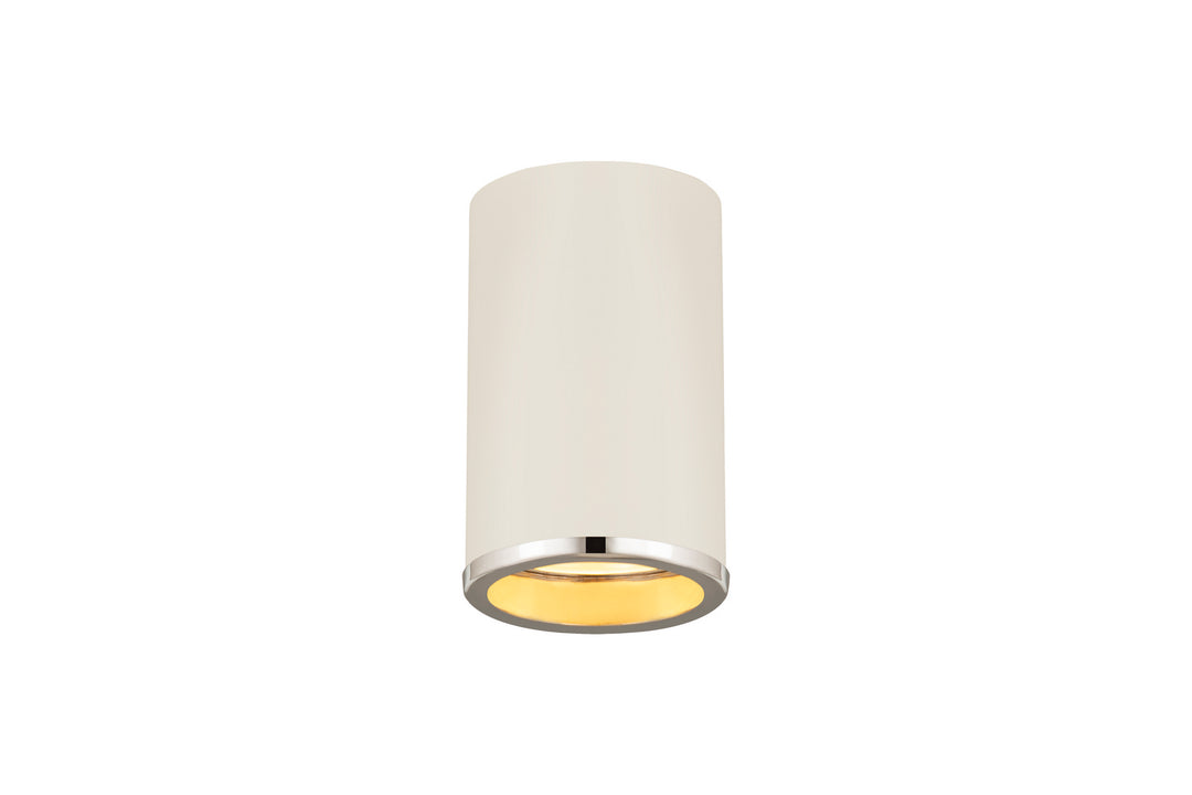 Z-Lite Arlo 2303F1-MW-CH Ceiling Light - Matte White / Chrome