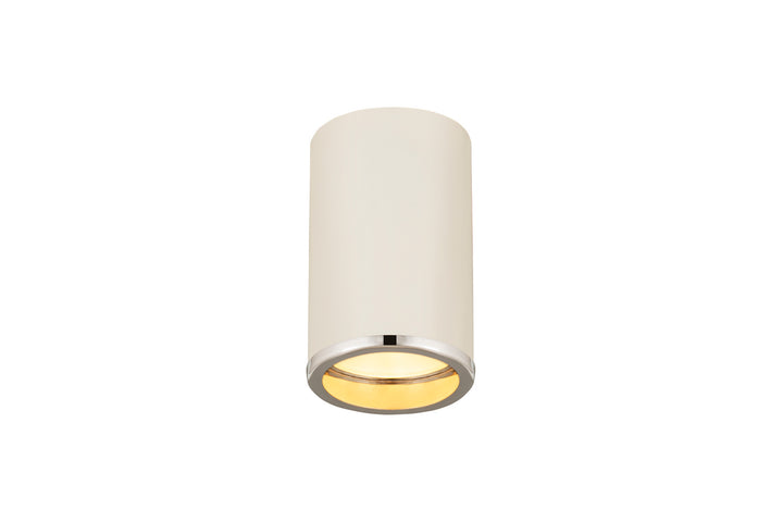 Z-Lite Arlo 2303F1-MW-CH Ceiling Light - Matte White / Chrome