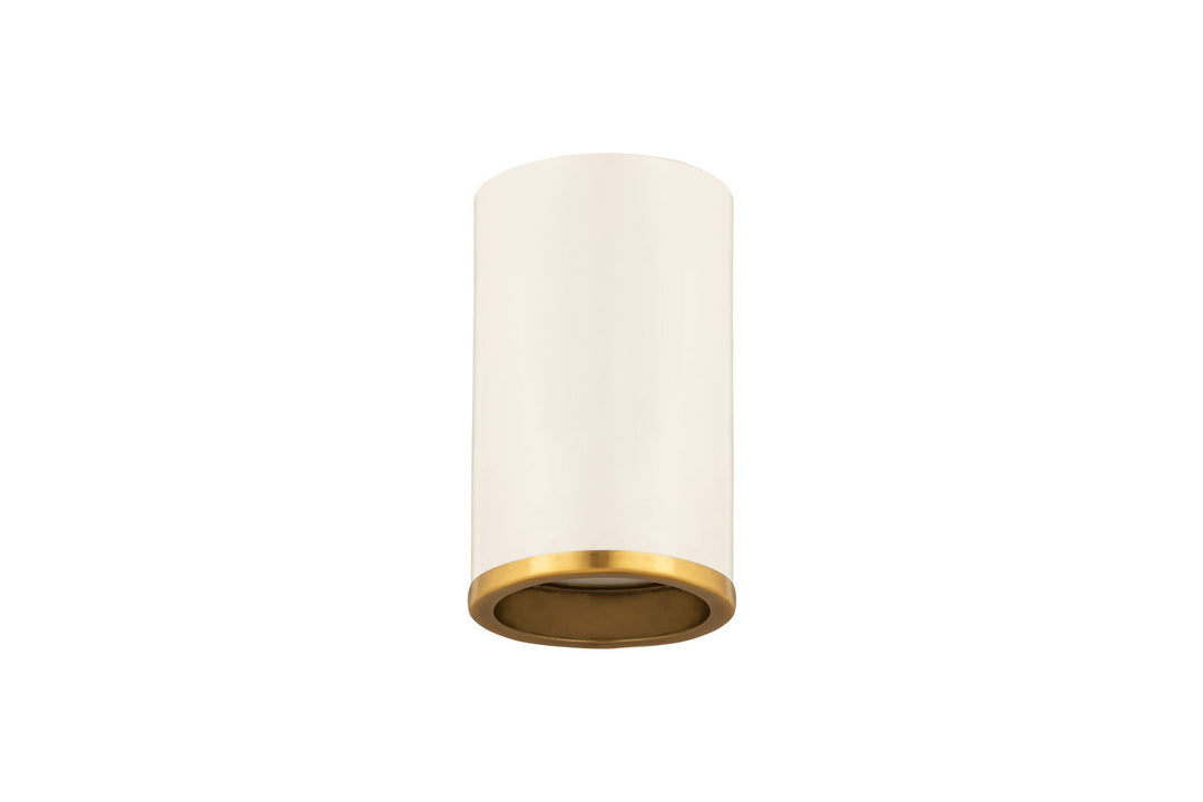 Z-Lite Arlo 2303F1-MW-RB Ceiling Light - Matte White / Rubbed Brass