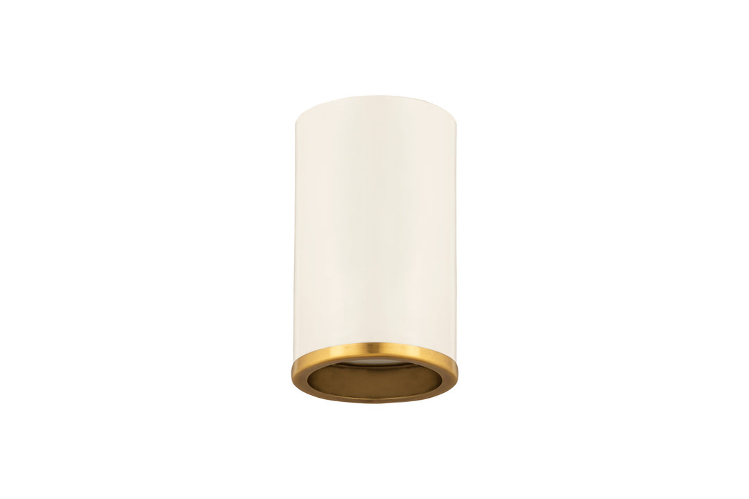 Z-Lite Arlo 2303F1-MW-RB Ceiling Light - Matte White / Rubbed Brass