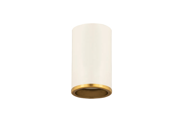 Z-Lite Arlo 2303F1-MW-RB Ceiling Light - Matte White / Rubbed Brass