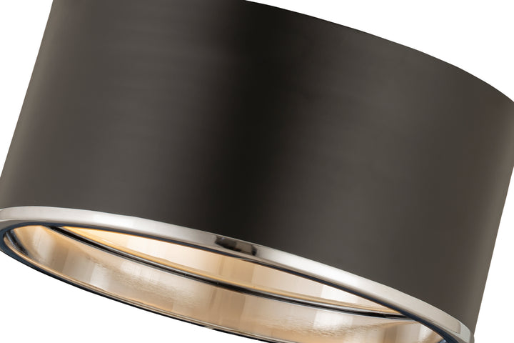 Z-Lite Arlo 2303F2-MB-CH Ceiling Light - Matte Black / Chrome