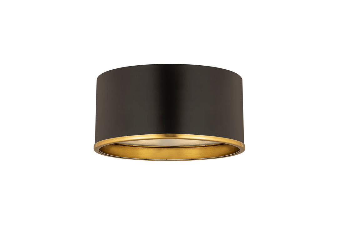 Z-Lite Arlo 2303F2-MB-RB Ceiling Light - Matte Black / Rubbed Brass