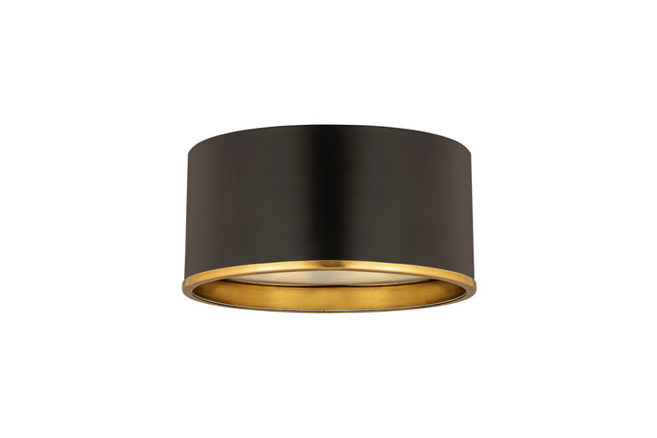 Z-Lite Arlo 2303F2-MB-RB Ceiling Light - Matte Black / Rubbed Brass