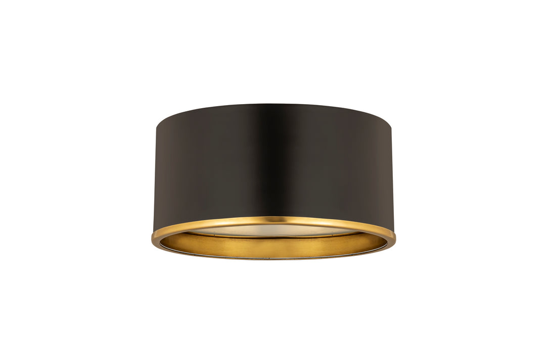 Z-Lite Arlo 2303F2-MB-RB Ceiling Light - Matte Black / Rubbed Brass