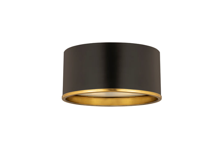 Z-Lite Arlo 2303F2-MB-RB Ceiling Light - Matte Black / Rubbed Brass