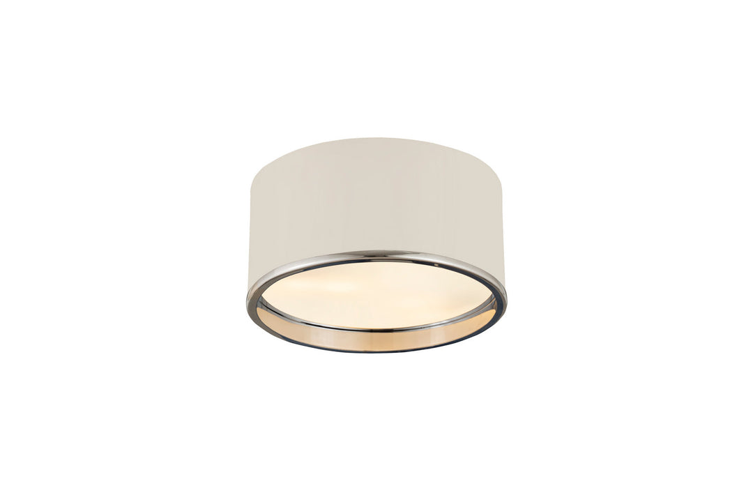 Z-Lite Arlo 2303F2-MW-CH Ceiling Light - Matte White / Chrome