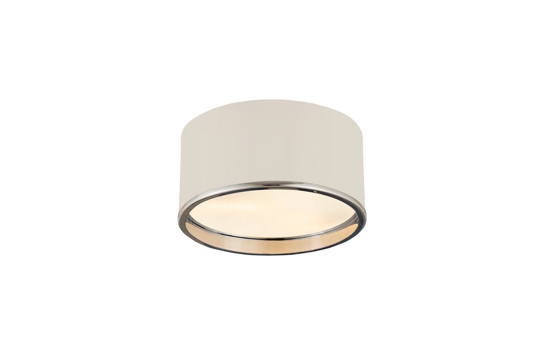 Z-Lite Arlo 2303F2-MW-CH Ceiling Light - Matte White / Chrome