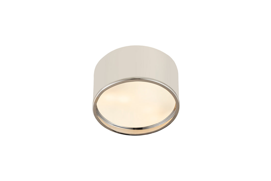 Z-Lite Arlo 2303F2-MW-CH Ceiling Light - Matte White / Chrome