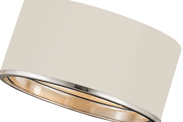 Z-Lite Arlo 2303F2-MW-CH Ceiling Light - Matte White / Chrome