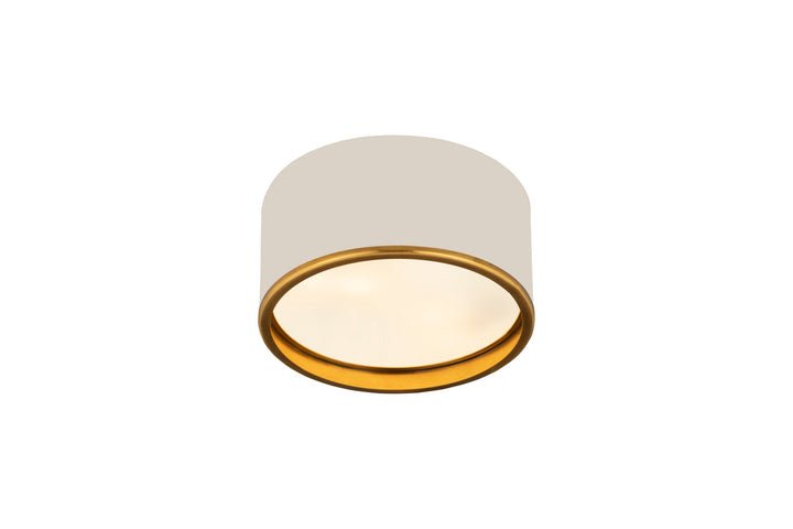 Z-Lite Arlo 2303F2-MW-RB Ceiling Light - Matte White / Rubbed Brass