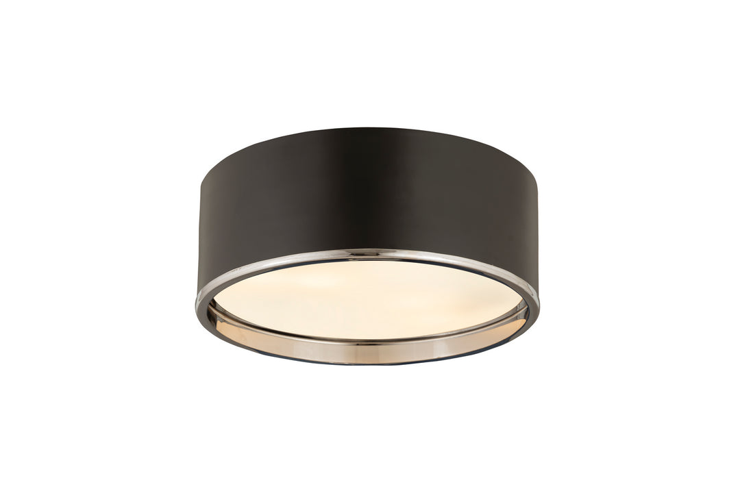 Z-Lite Arlo 2303F3-MB-CH Ceiling Light - Matte Black / Chrome