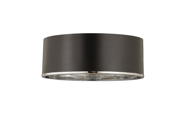 Z-Lite Arlo 2303F3-MB-CH Ceiling Light - Matte Black / Chrome