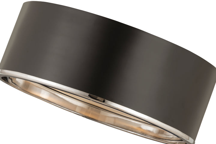 Z-Lite Arlo 2303F3-MB-CH Ceiling Light - Matte Black / Chrome